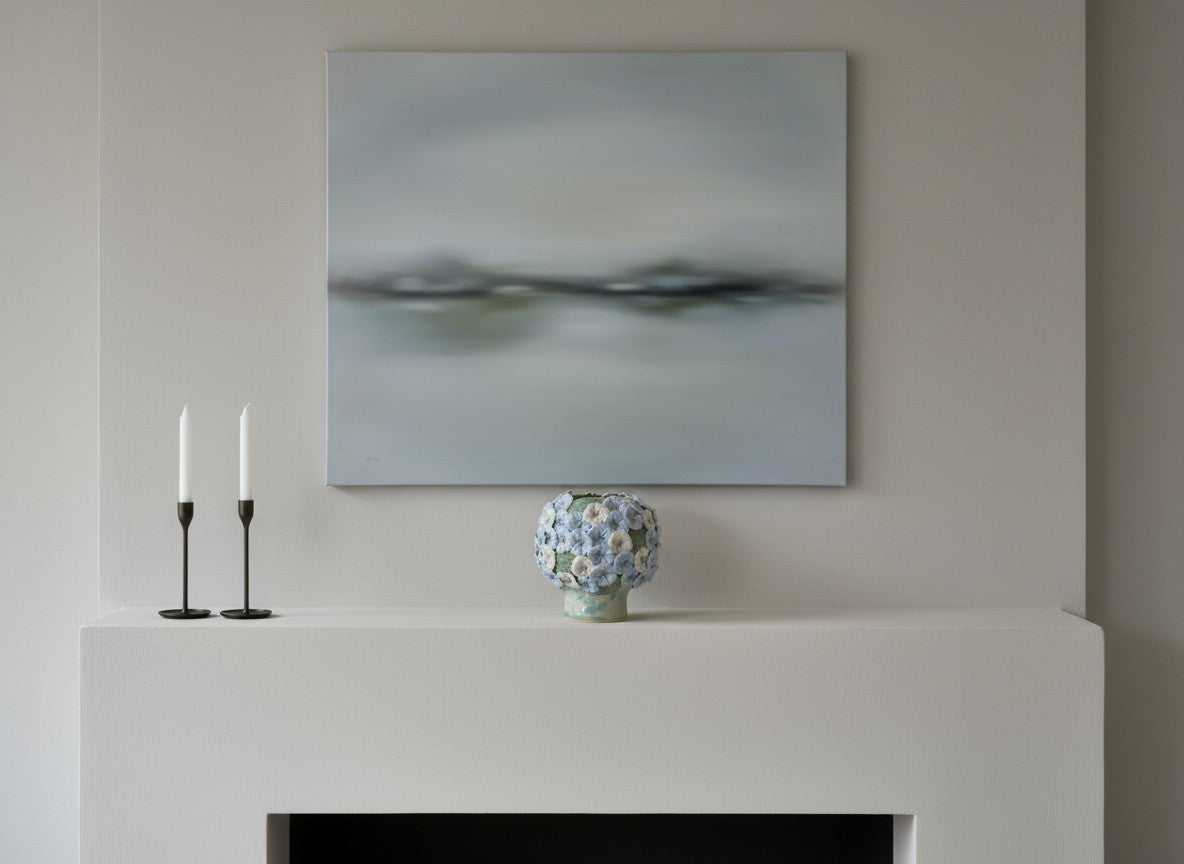 Blomstereng vase i stentøj