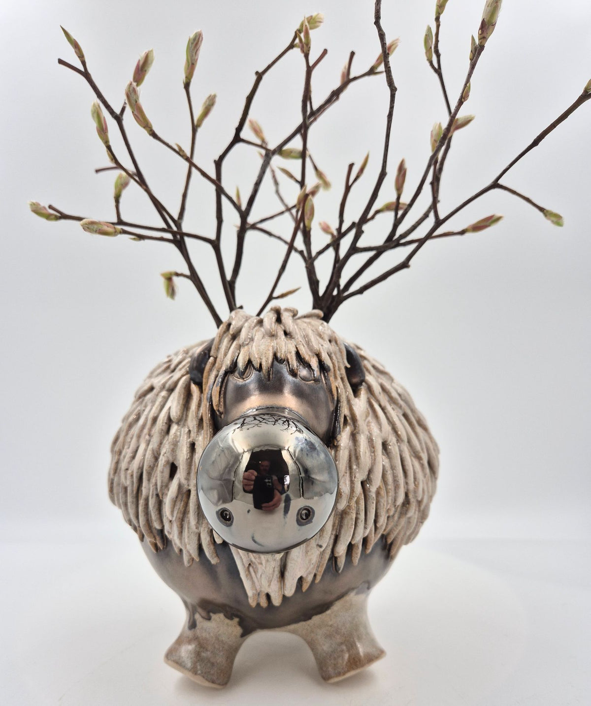 Rensdyr brunmeleret - 17 cm
