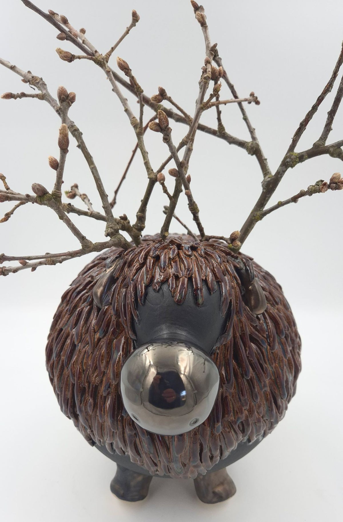 Stort rensdyr Brun/Sort - 24 cm